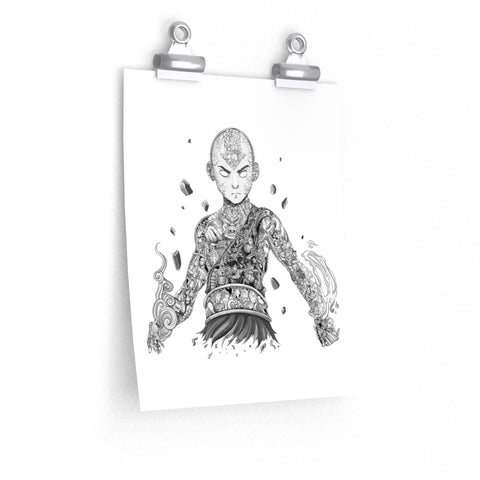 AANG BLACK & WHITE POSTER AANG BLACK & WHITE POSTER