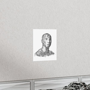 KOBE BRYANT BLACK & WHITE POSTER KOBE BRYANT BLACK & WHITE POSTER