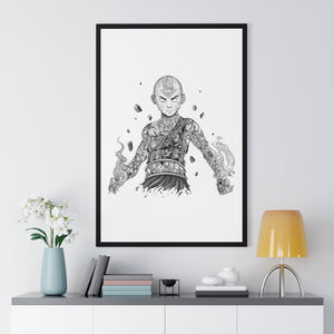AANG BLACK & WHITE FRAMED POSTER AANG BLACK & WHITE FRAMED POSTER