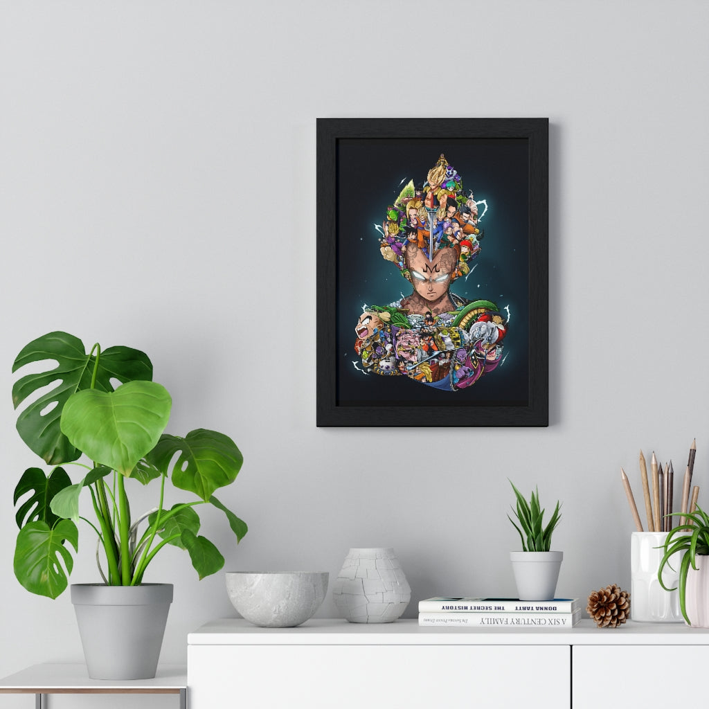 VEGETA COLOR FRAMED POSTER VEGETA COLOR FRAMED POSTER