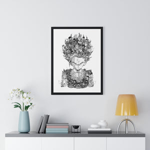 GOHAN BLACK & WHITE FRAMED POSTER GOHAN BLACK & WHITE FRAMED POSTER