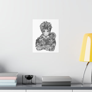 GAARA BLACK & WHITE POSTER GAARA BLACK & WHITE POSTER