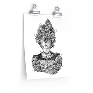 VEGETA BLACK & WHITE POSTER VEGETA BLACK & WHITE POSTER