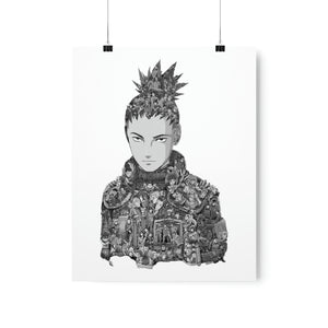 SHIKAMARU BLACK & WHITE POSTER SHIKAMARU BLACK & WHITE POSTER