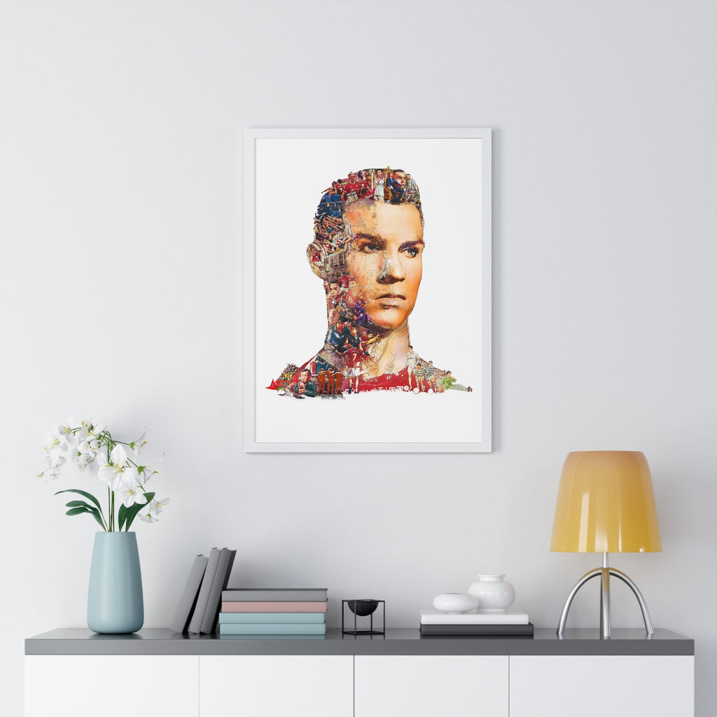 RONALDO COLOR FRAMED POSTER RONALDO COLOR FRAMED POSTER