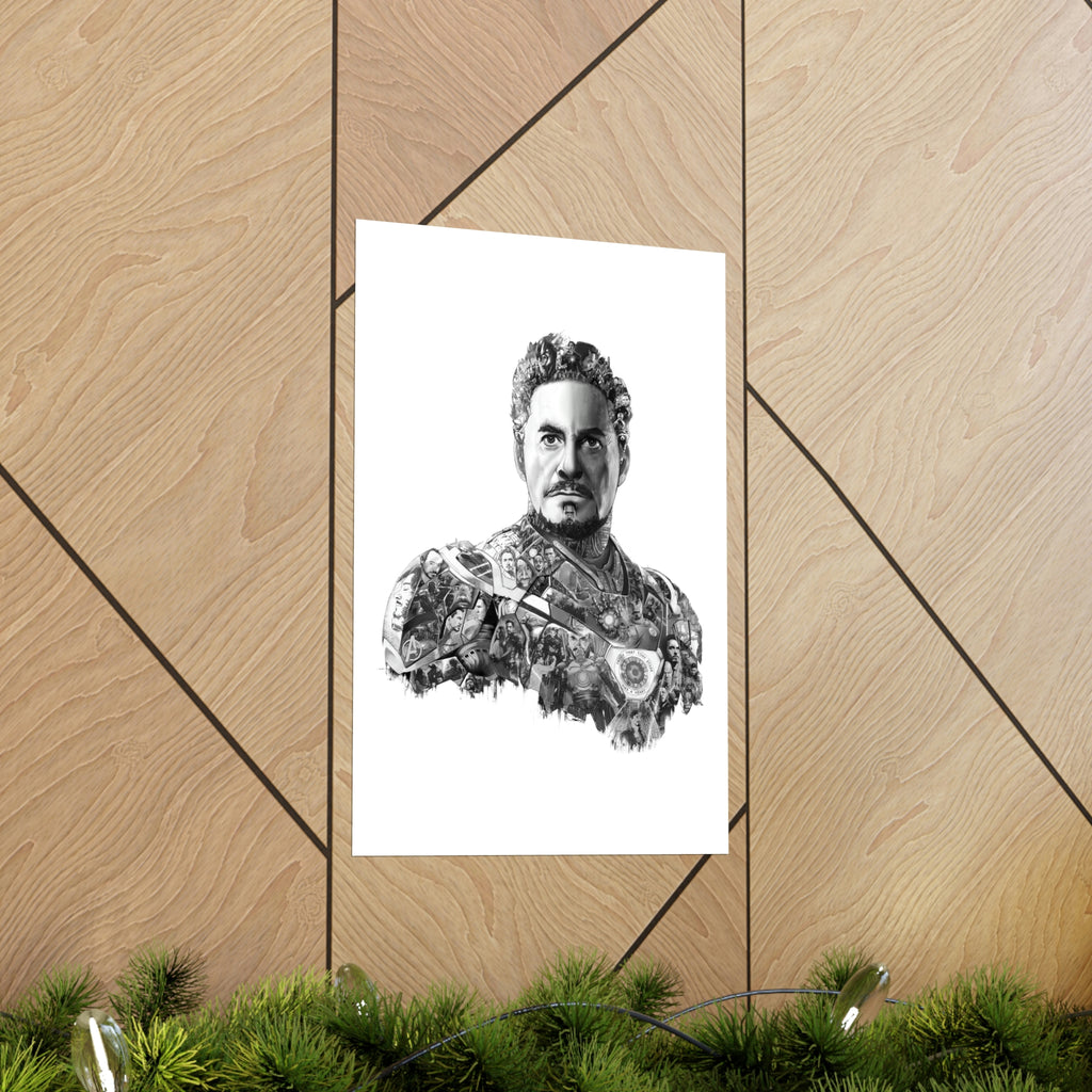 IRON MAN BLACK & WHITE POSTER IRON MAN BLACK & WHITE POSTER