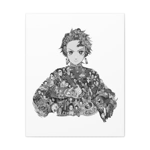 TANJIRO BLACK & WHITE CANVAS TANJIRO BLACK & WHITE CANVAS