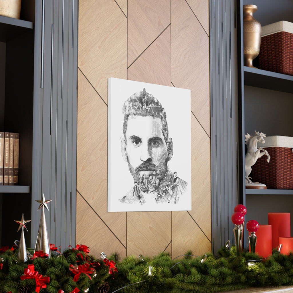 MESSI BLACK & WHITE CANVAS MESSI BLACK & WHITE CANVAS