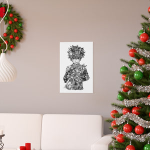 KILLUA BLACK & WHITE POSTER KILLUA BLACK & WHITE POSTER