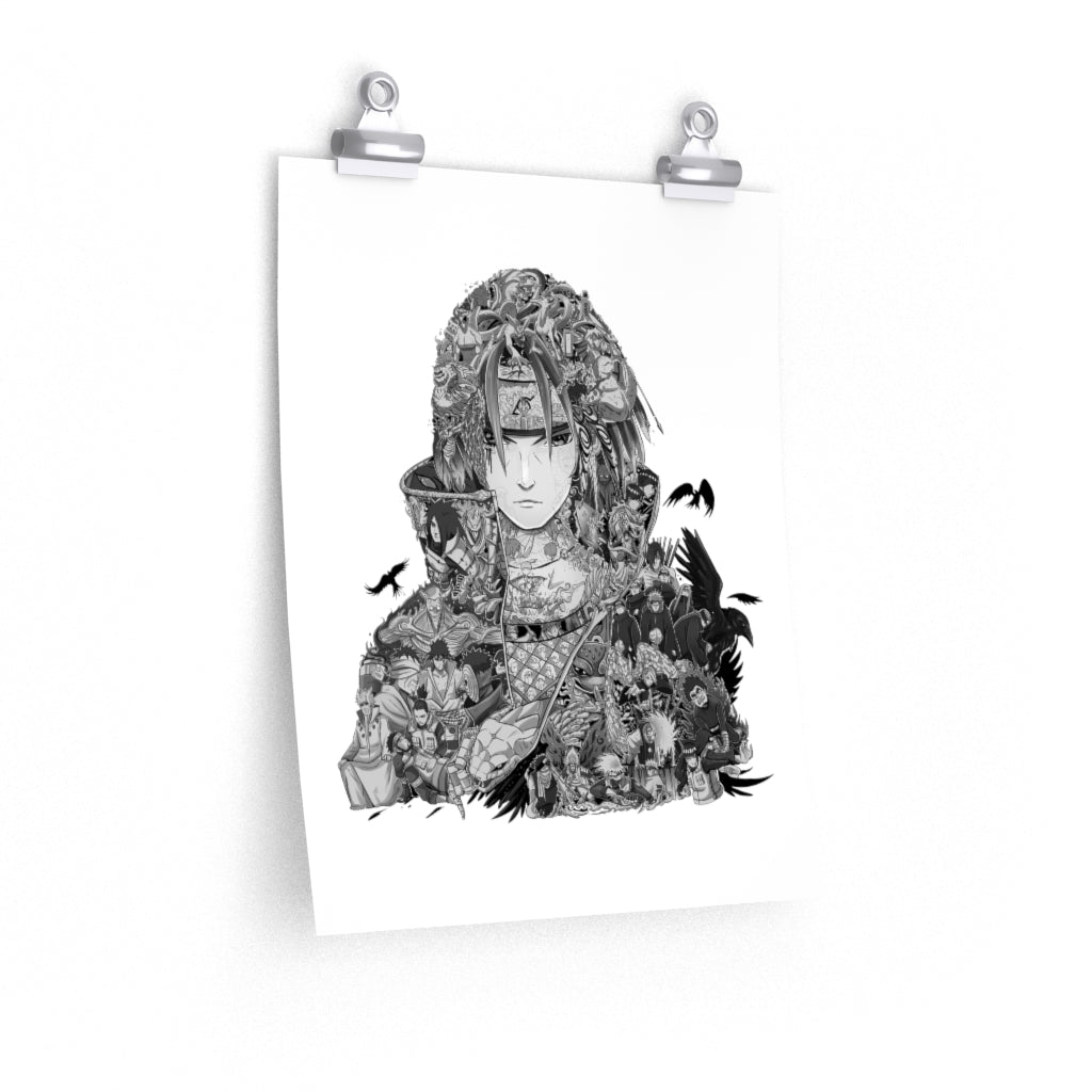 ITACHI BLACK & WHITE POSTER ITACHI BLACK & WHITE POSTER