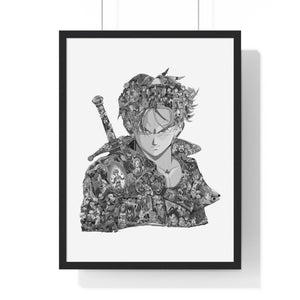 TRUNKS BLACK & WHITE FRAMED POSTER TRUNKS BLACK & WHITE FRAMED POSTER