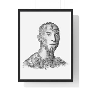 KOBE BRYANT BLACK & WHITE FRAMED POSTER KOBE BRYANT BLACK & WHITE FRAMED POSTER