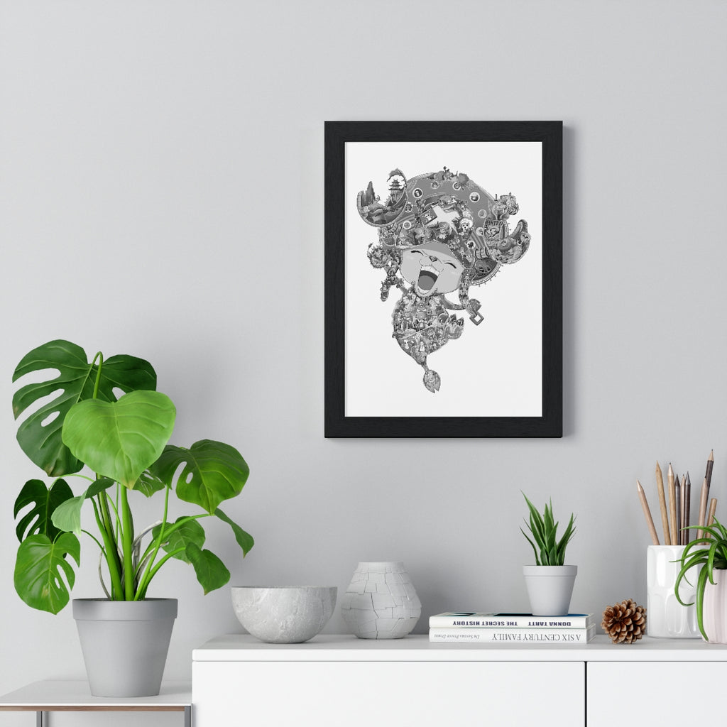 CHOPPER BLACK & WHITE FRAMED POSTER CHOPPER BLACK & WHITE FRAMED POSTER