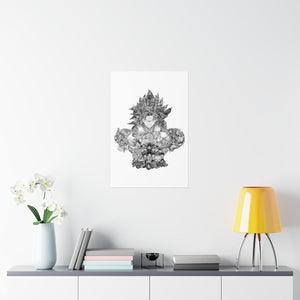 BROLY BLACK & WHITE POSTER BROLY BLACK & WHITE POSTER
