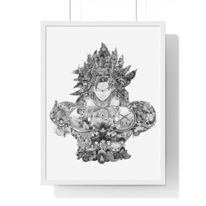 BROLY BLACK & WHITE FRAMED POSTER BROLY BLACK & WHITE FRAMED POSTER
