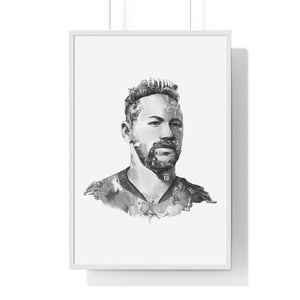 NEYMAR BLACK & WHITE FRAMED POSTER NEYMAR BLACK & WHITE FRAMED POSTER