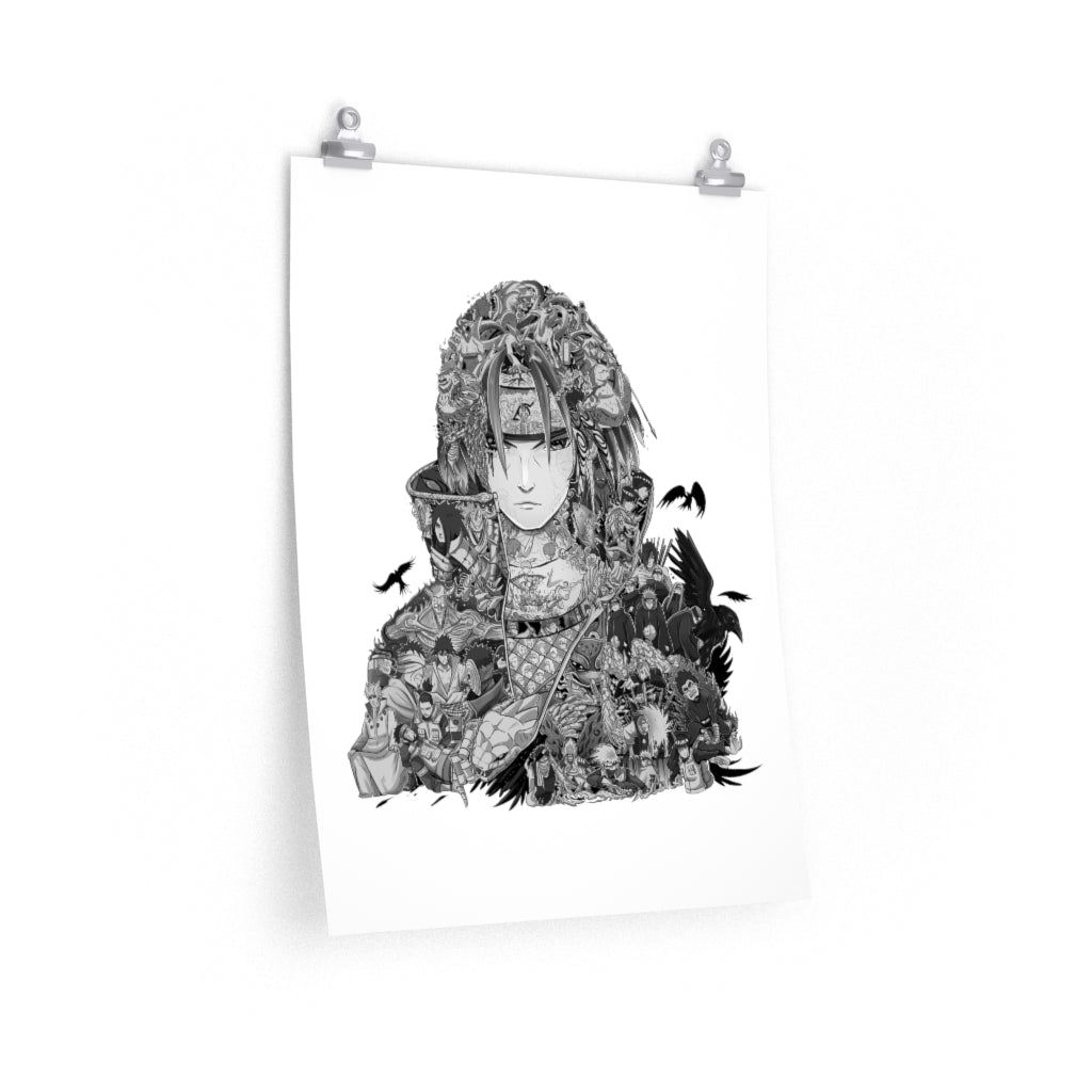 ITACHI BLACK & WHITE POSTER ITACHI BLACK & WHITE POSTER