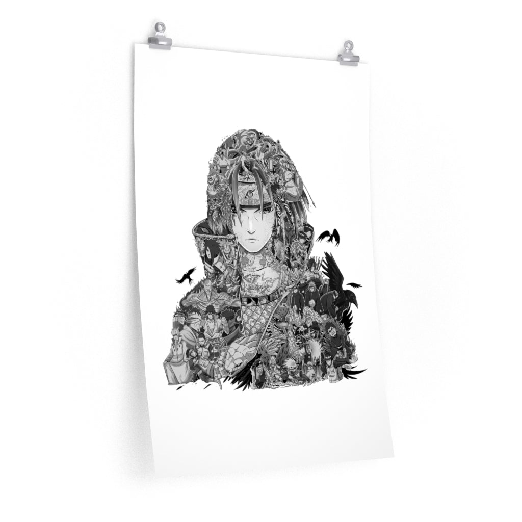 ITACHI BLACK & WHITE POSTER ITACHI BLACK & WHITE POSTER