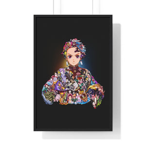 TANJIRO COLOR FRAMED POSTER TANJIRO COLOR FRAMED POSTER