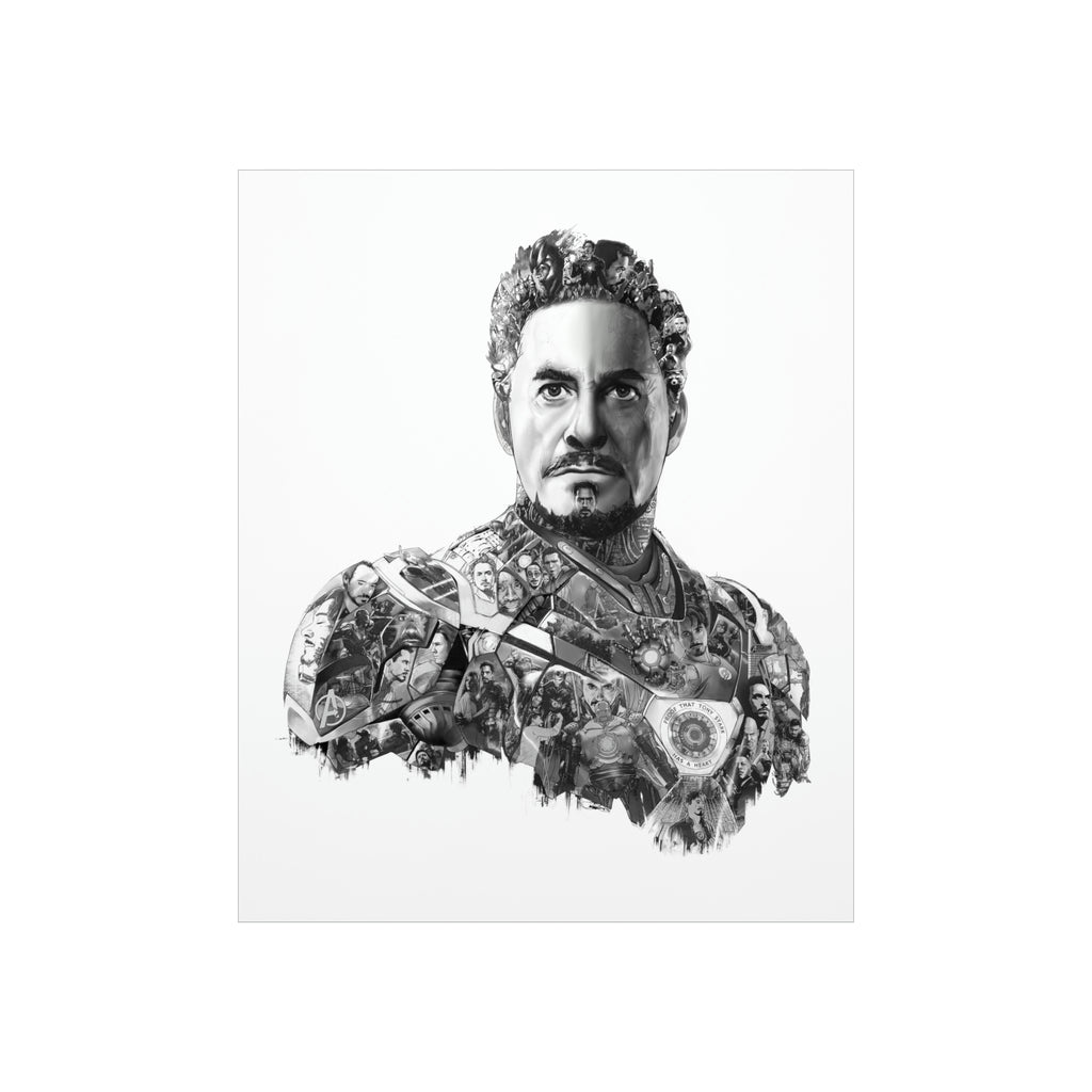 IRON MAN BLACK & WHITE POSTER IRON MAN BLACK & WHITE POSTER