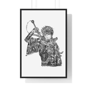 ICHIGO BLACK & WHITE FRAMED POSTER ICHIGO BLACK & WHITE FRAMED POSTER