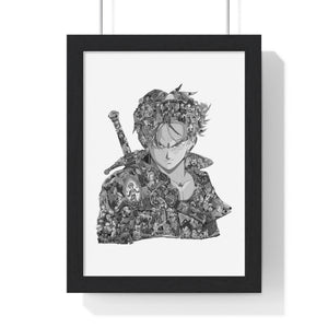 TRUNKS BLACK & WHITE FRAMED POSTER TRUNKS BLACK & WHITE FRAMED POSTER