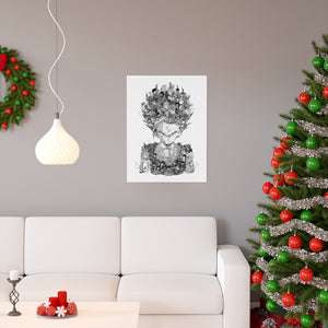 GOHAN BLACK & WHITE POSTER GOHAN BLACK & WHITE POSTER