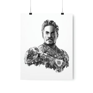 IRON MAN BLACK & WHITE POSTER IRON MAN BLACK & WHITE POSTER