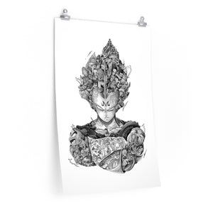 VEGETA BLACK & WHITE POSTER VEGETA BLACK & WHITE POSTER
