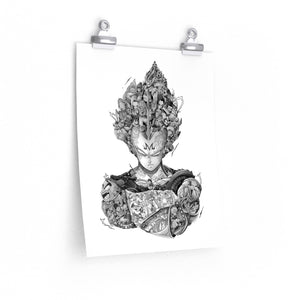 VEGETA BLACK & WHITE POSTER VEGETA BLACK & WHITE POSTER