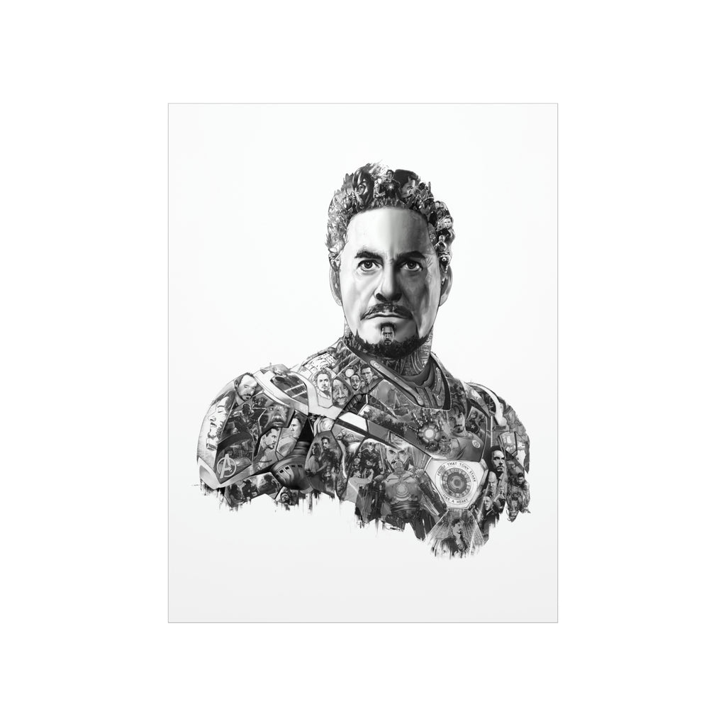 IRON MAN BLACK & WHITE POSTER IRON MAN BLACK & WHITE POSTER