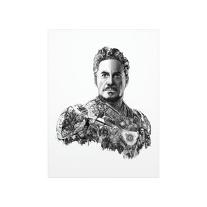 IRON MAN BLACK & WHITE POSTER IRON MAN BLACK & WHITE POSTER