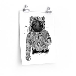 ASTRONAUT BLACK & WHITE POSTER ASTRONAUT BLACK & WHITE POSTER