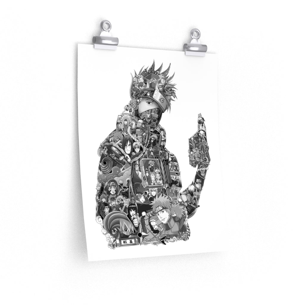 KAKASHI BLACK & WHITE POSTER KAKASHI BLACK & WHITE POSTER