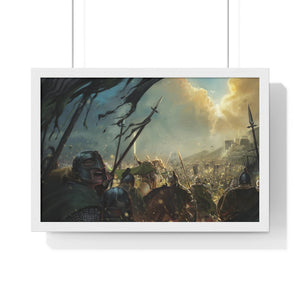 BATTLE OF THE PELENNOR FIELDS FRAMED POSTER BATTLE OF THE PELENNOR FIELDS FRAMED POSTER