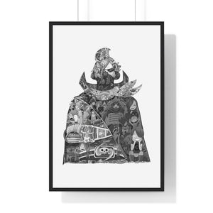 SANJI BLACK & WHITE FRAMED POSTER SANJI BLACK & WHITE FRAMED POSTER