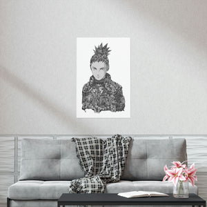 SHIKAMARU BLACK & WHITE POSTER SHIKAMARU BLACK & WHITE POSTER