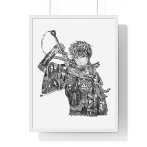 ICHIGO BLACK & WHITE FRAMED POSTER ICHIGO BLACK & WHITE FRAMED POSTER