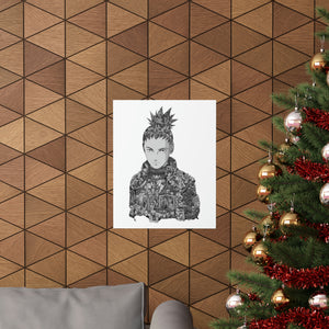 SHIKAMARU BLACK & WHITE POSTER SHIKAMARU BLACK & WHITE POSTER