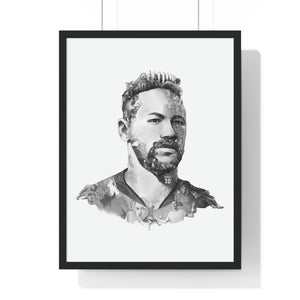 NEYMAR BLACK & WHITE FRAMED POSTER NEYMAR BLACK & WHITE FRAMED POSTER