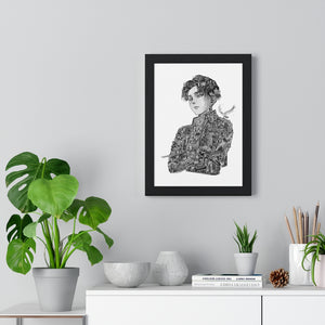 LEVI BLACK & WHITE FRAMED POSTER LEVI BLACK & WHITE FRAMED POSTER