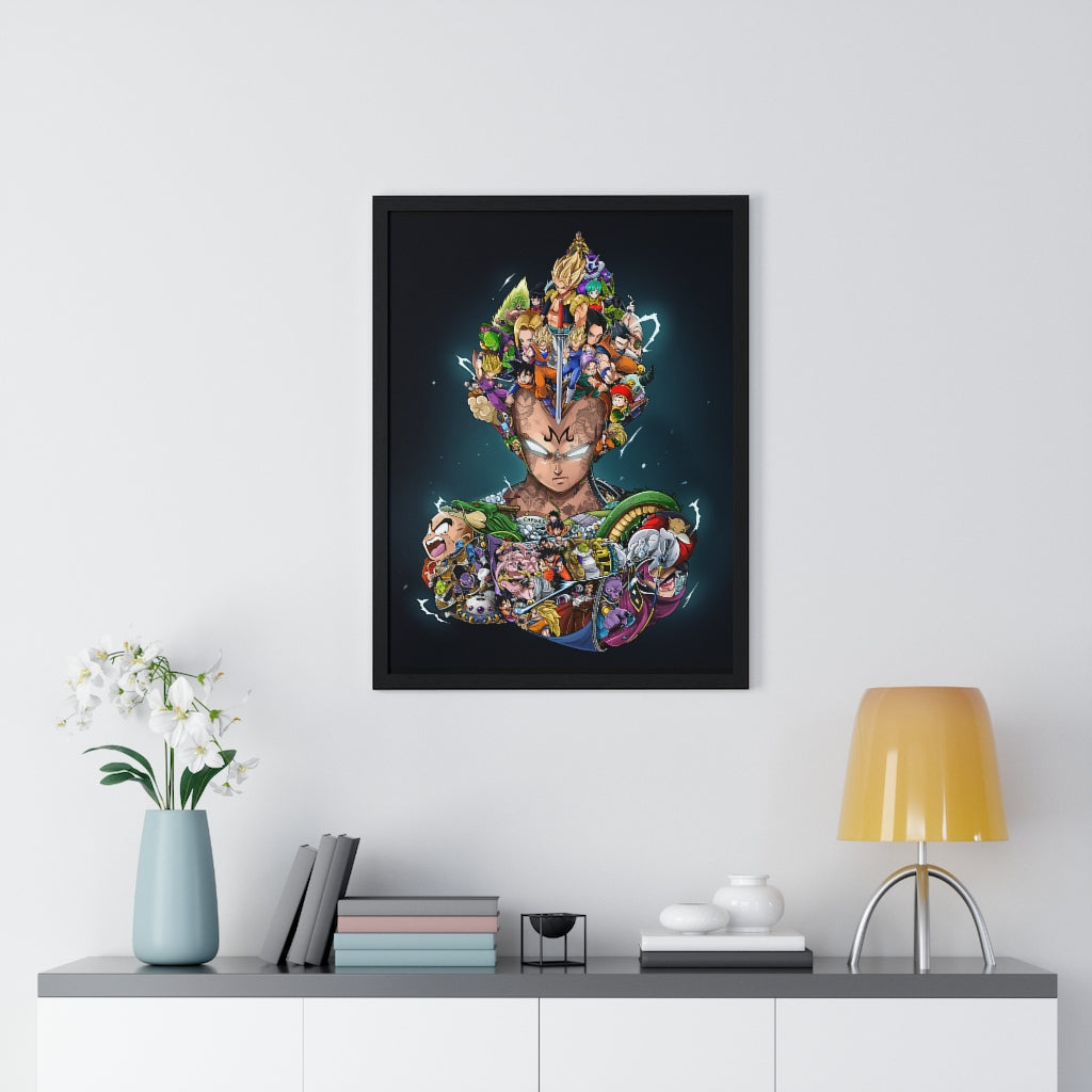 VEGETA COLOR FRAMED POSTER VEGETA COLOR FRAMED POSTER