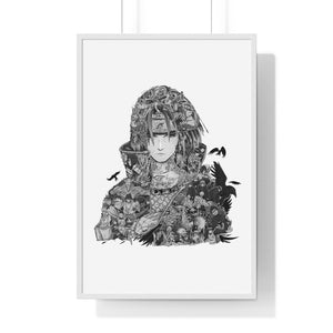 ITACHI BLACK & WHITE FRAMED POSTER ITACHI BLACK & WHITE FRAMED POSTER