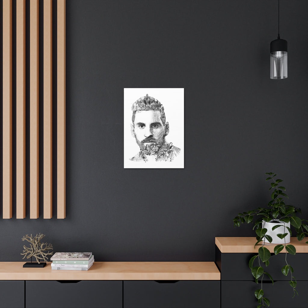 MESSI BLACK & WHITE CANVAS MESSI BLACK & WHITE CANVAS
