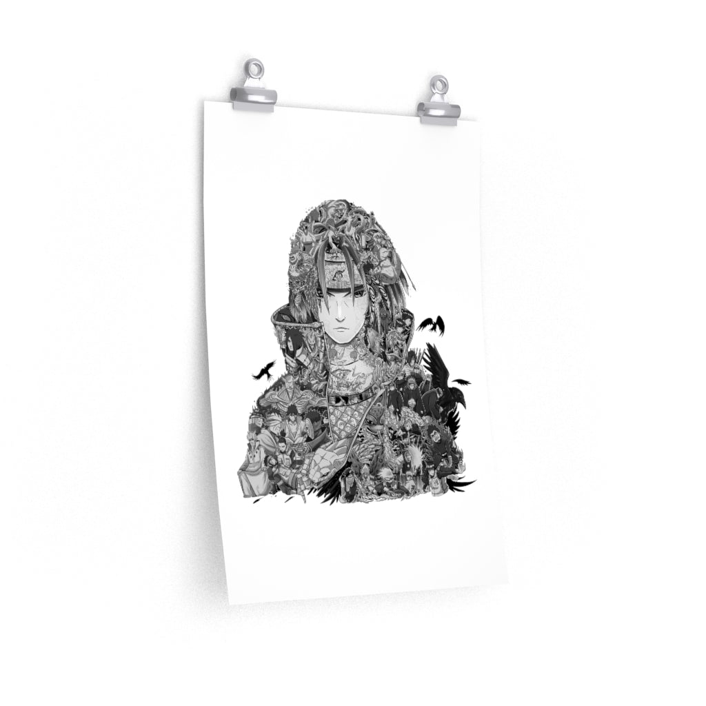 ITACHI BLACK & WHITE POSTER ITACHI BLACK & WHITE POSTER