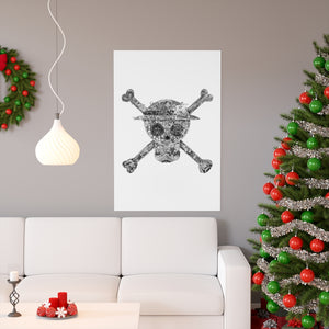 MUGIWARA JOLLY ROGER BLACK & WHITE POSTER (WHITE BG) MUGIWARA JOLLY ROGER BLACK & WHITE POSTER (WHITE BG)