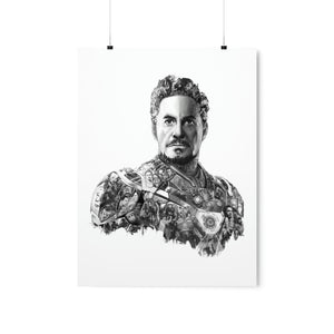 IRON MAN BLACK & WHITE POSTER IRON MAN BLACK & WHITE POSTER