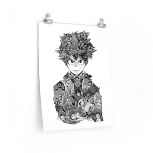 DEKU BLACK & WHITE POSTER DEKU BLACK & WHITE POSTER