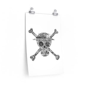 MUGIWARA JOLLY ROGER BLACK & WHITE POSTER (WHITE BG) MUGIWARA JOLLY ROGER BLACK & WHITE POSTER (WHITE BG)