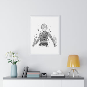 AANG BLACK & WHITE FRAMED POSTER AANG BLACK & WHITE FRAMED POSTER